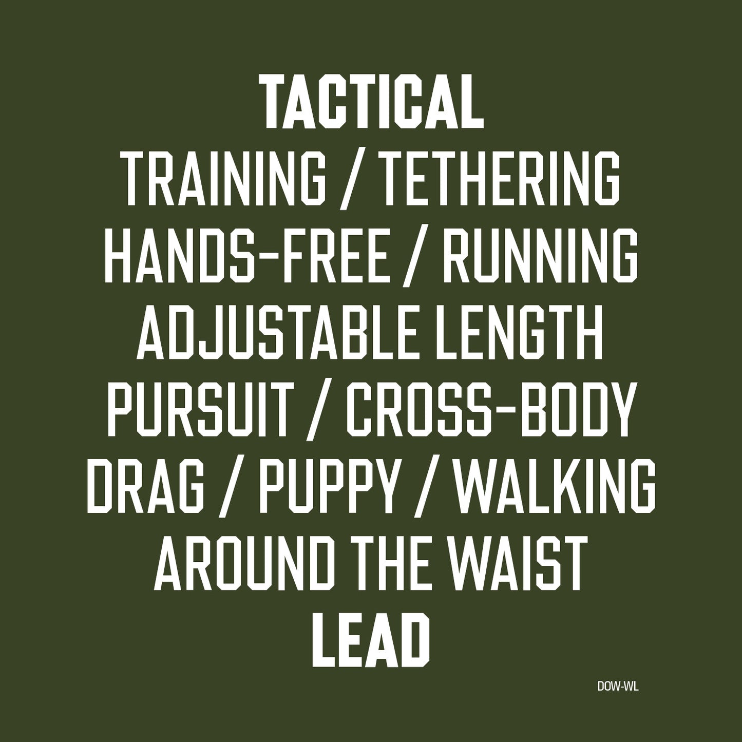 WORKING LINE TACTICAL 'ADVENTURE' LEAD | 25MM